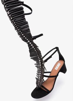 ALAÏA Studded Feather Gladiator Sandals Shoes Boots Size 38