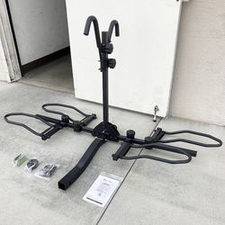 (Brand New) $115 Heavy Duty 2-Bike Rack, Wobble Free Tilting Electric Bicycle Carrier 120lbs Capacity, 2” Hitch 