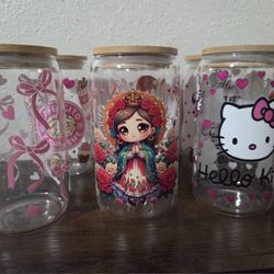 Hello Kitty / Coquette / Takis/ Mexican Glass Zcups