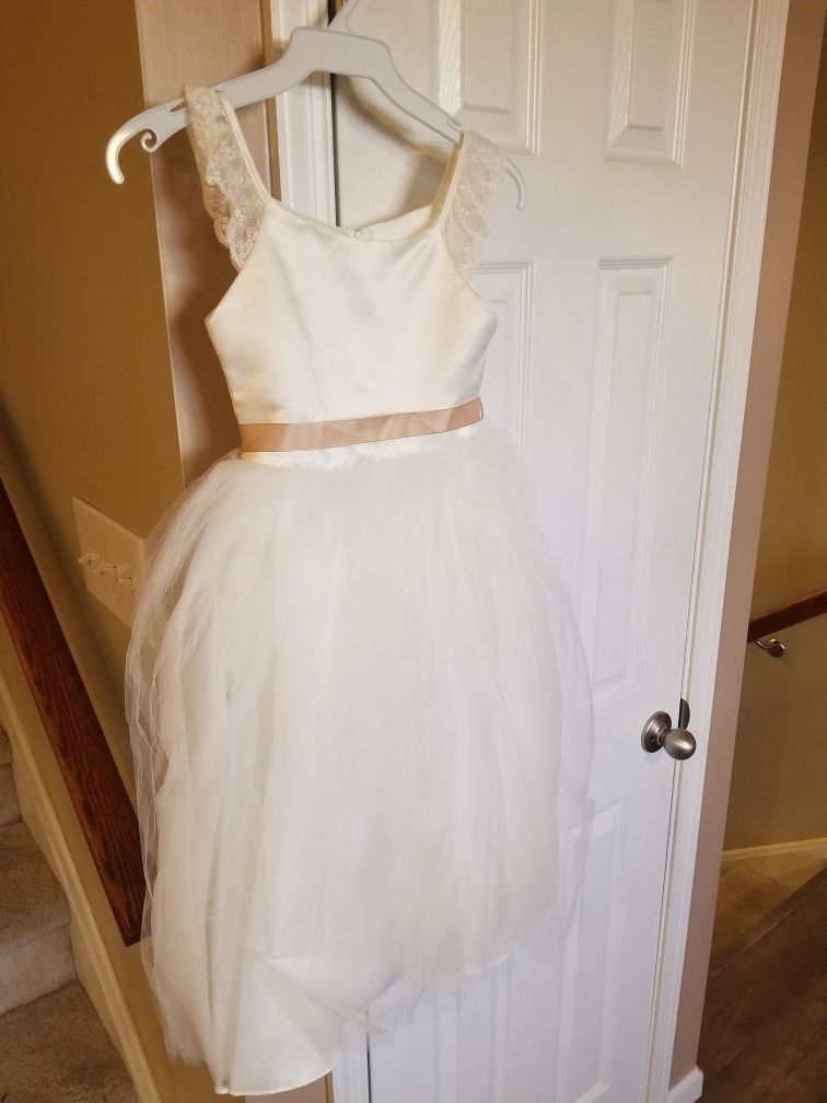 Flower girl dress and shoes