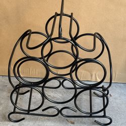 Wine Bottle Counter Top Freestanding Metal Rack Storage