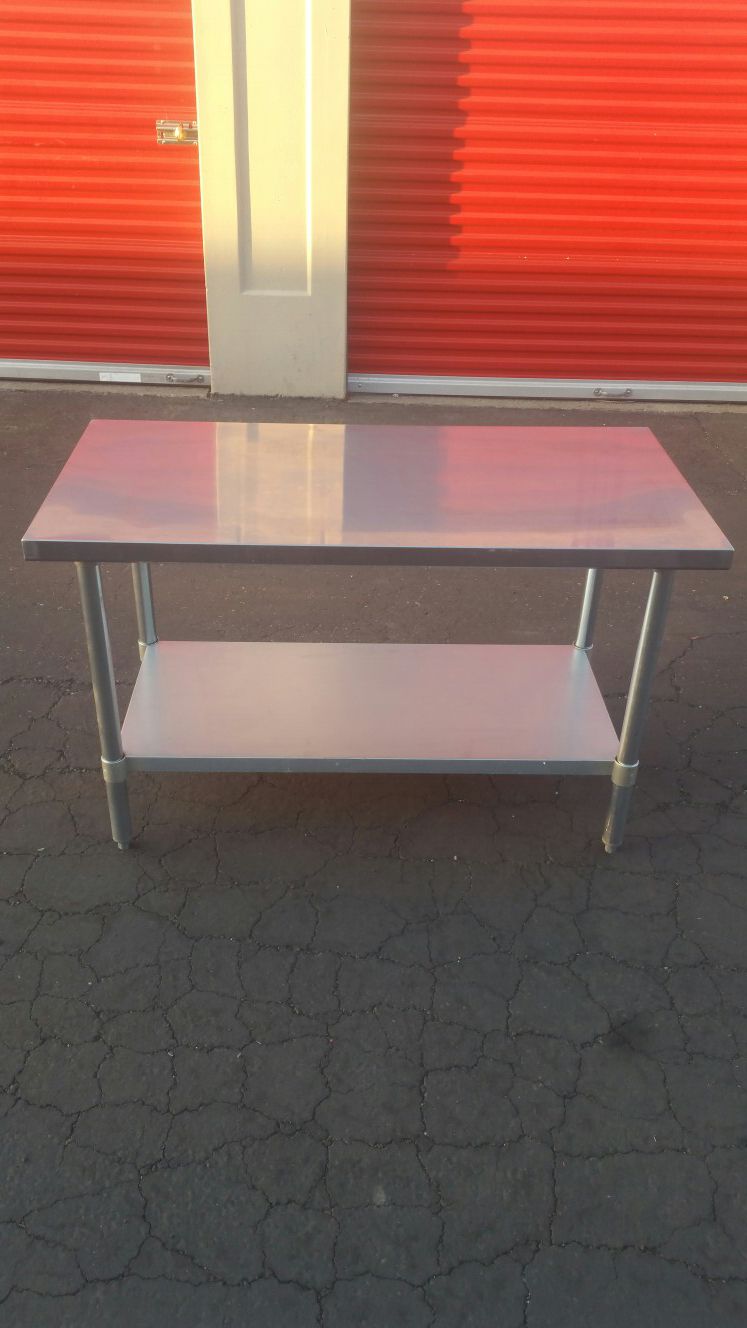 GSW All Stainless Steel Flat Top Work Table NSF Approved WT-P2448