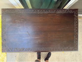 Hand-carved ethnic table