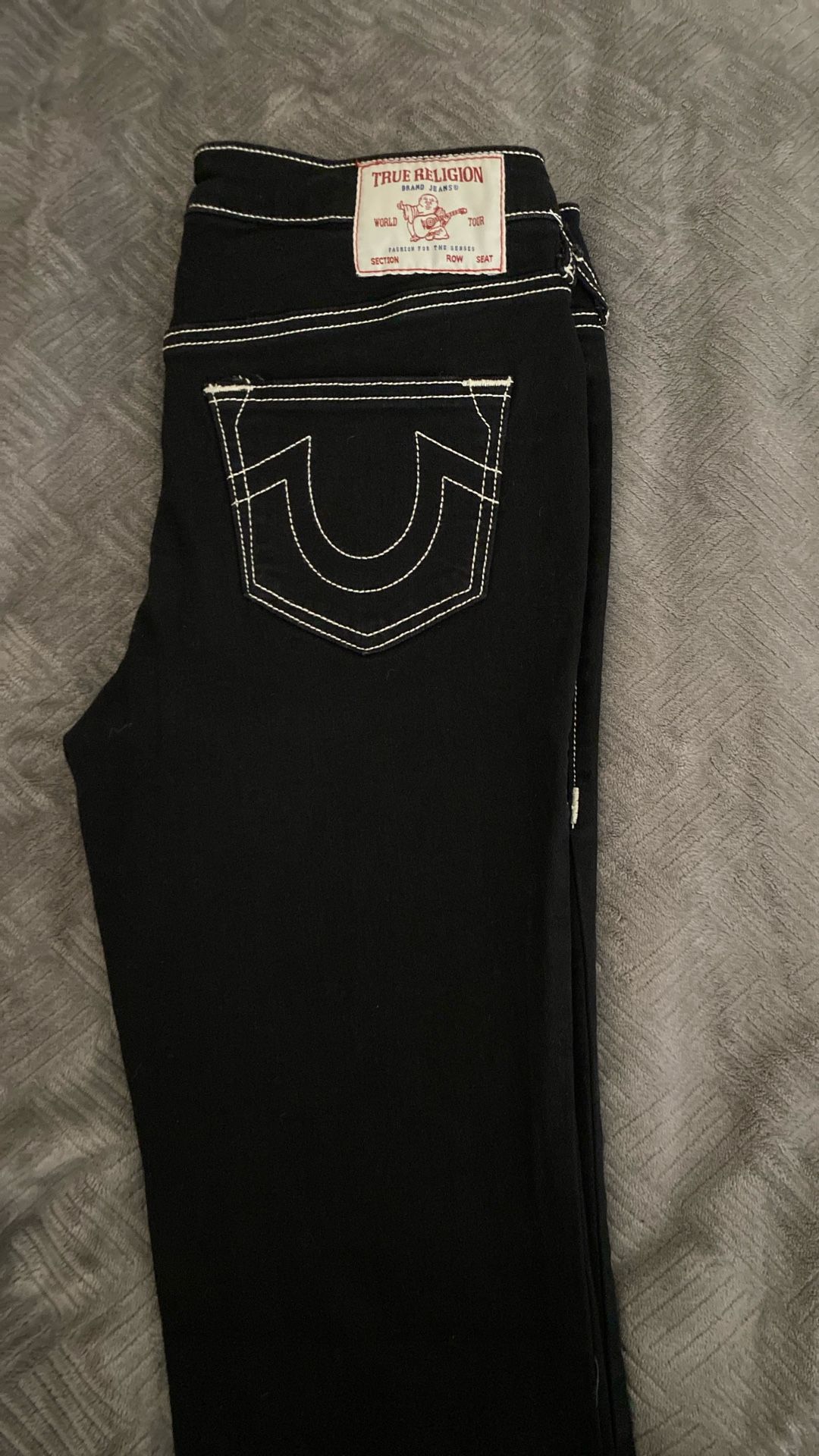 True Religion Black Bootcut Jeans