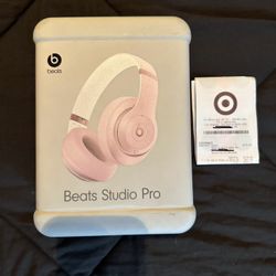 Beats Studio pro matte pink wireless headphones