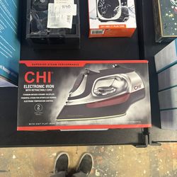 CHI Electronic Clothing Iron with Retractable Cord