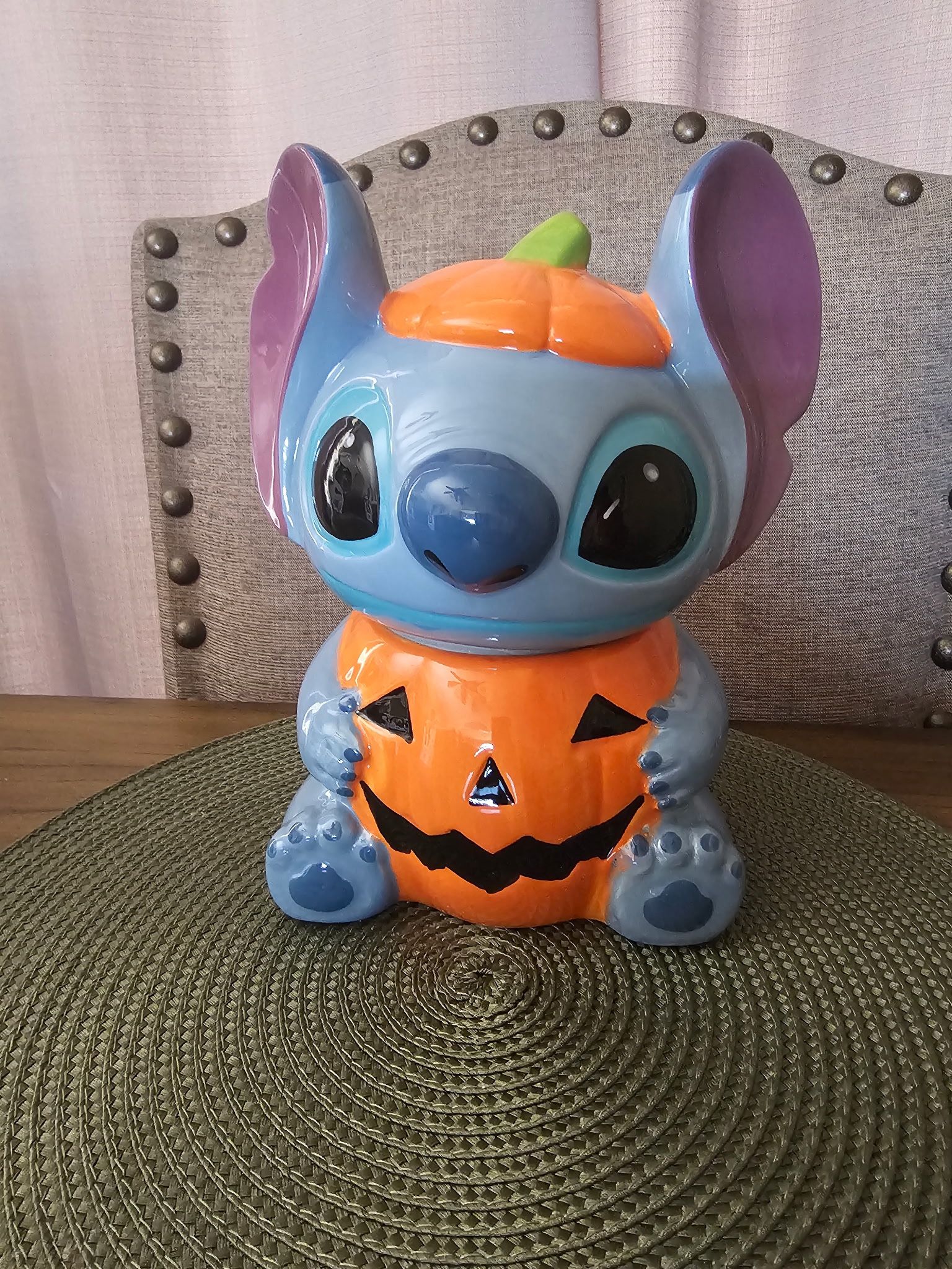 Disney Stitch Halloween Cookie Jar