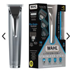 Wahl Lithium Ion Stainless Steel Men's Beard Trimmer, Removeable Blades