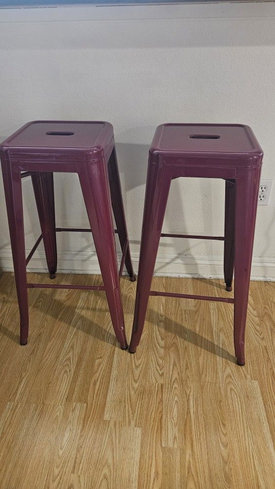 Counter Height Metal Barstools "30
