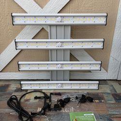 Alohapar LED Plant Grow Light Full Spectrum 240W 24”x22” Coverage 4 Strips Growing Lamp for Hydroponic Indoor Garden Veg Seeding