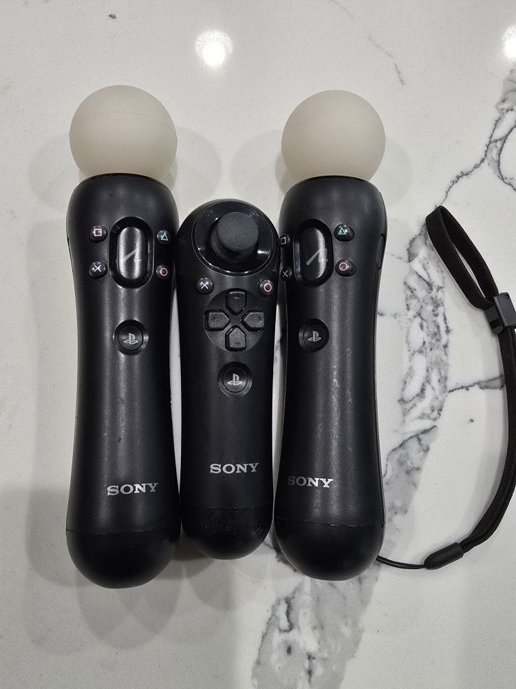 Sony PlayStation PS3 PS4 Move Motion Controllers