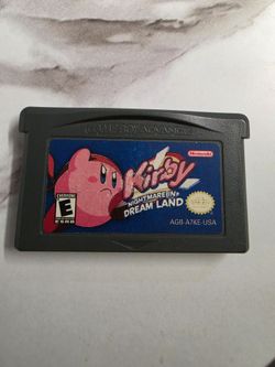 Authentic Kirby Nightmare In Dream Land GBA