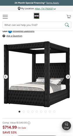 King size canopy bed