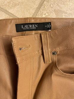 Ralph Lauren Black Label New Lambskin 5-Pocket Super-Slim Pant