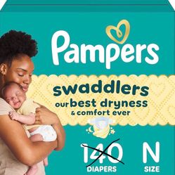 32 Pampers Swaddlers Diapers Newborn