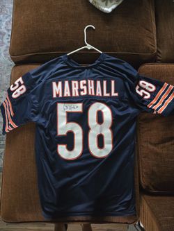 Chicago Bears Wilbur Marshall Autographed Jersey 