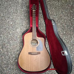 Seagull S6-Plus Acoustic Electric Guitar With Hardshell Ca.