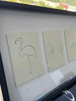 IKEA Pablo Picasso Olinda Lithograph Print Framed Animal Drawings Artwork  for Sale in Redmond, WA - OfferUp