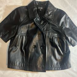 bebe leather Biker jacket Women’s small Short Sleeve