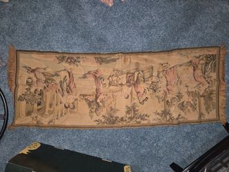 Vintage Pompei textile tapestry