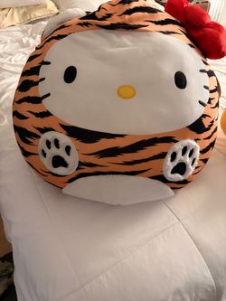 Hello Kitty Squishmallows Squis Squishmallow Tiger Sanrio HELLO KITTY Offic Costume 20" Plush In Tiger Suit Jumbo