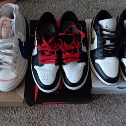  jordan 1 size 11 and 10.5... Blazers size 10.5