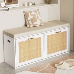 Rattan Shoe Cabinet