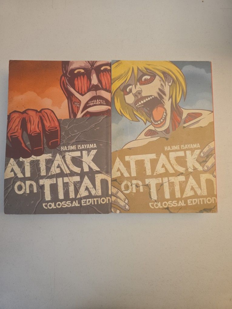 Attack On Titan Vol 1 & 2 Colossal Edition Manga