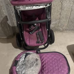 ✨ ✅✨ ✨ UPPAbaby Vista Stroller + Bassinet — Purple (Great Condition) ✨✅