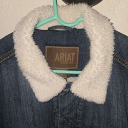 New Never Worn Ariat Sherpa lined Denim Jacket Size XL