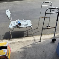  New Walker and Tub/shower Bench