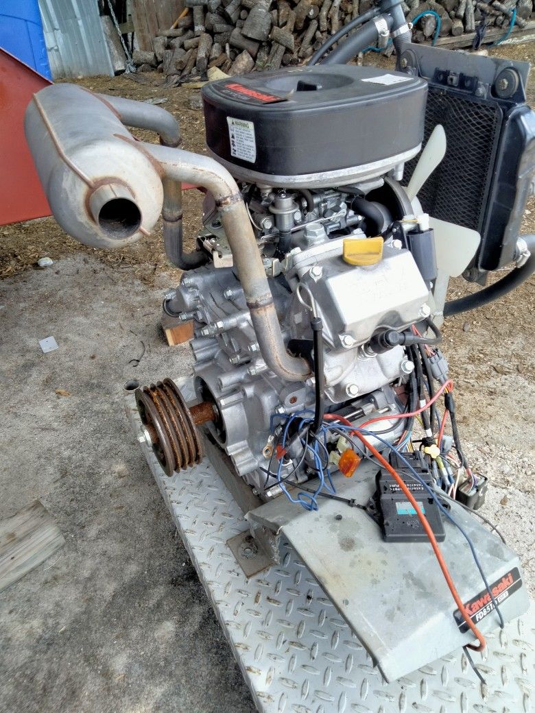 I Can Test It!!!Kawasaki FD791 Engine For Tractor Or Wood Chipper 