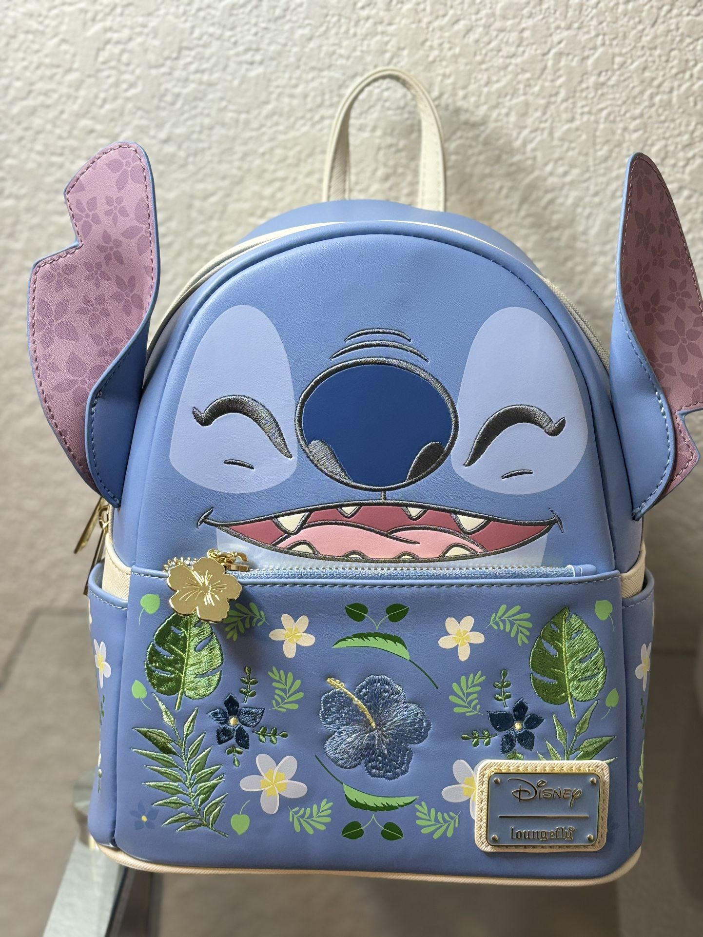Loungefly Disney Lilo & Stitch Floral Stitch Figural Mini Backpack