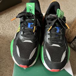 Puma RS-X (Running System) Sneakers – Black/Multicolor – Size 5.5 w / box 