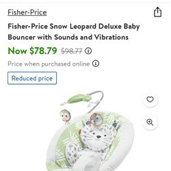 Fisher Price Snow Leopard Deluxe Bouncer 