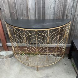 Black And Gold Console Table 