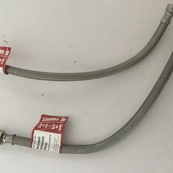 Faucet connectors. 3/8” x 1/2”. 16”. New. Lot of 2