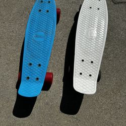 Two small skateboards
