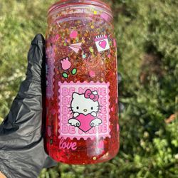 Be Mine Hello Kitty Snow Globe Tumbler 