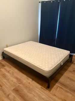 IKEA Queen Bed Frame and Mattress