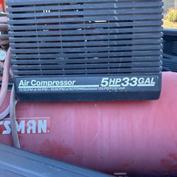 CRAFTSMAN (5HP 33 Gal) Air Compressor With Lines 