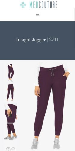 Med Couture 2711 Scrub Pants