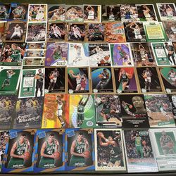 Lot Of 66 Boston Celtics Basketball Cards Past & Present including Bird-Pierce-Tatum +