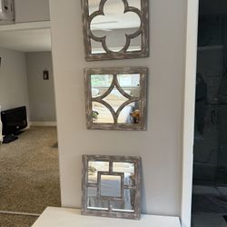 Antique Mirrors Set Of 3