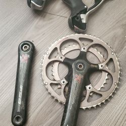 Ultegra Flightdeck shifters and  SLK FSA carbon fiber crankset