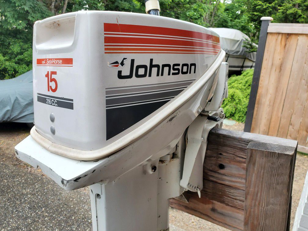 Photo Johnson 15hp Outboard Motor