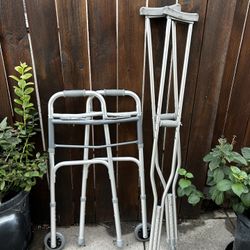 Walker & Crutches Combo 