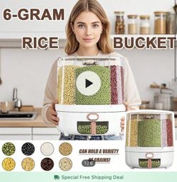 6 Gram Rice Bucket Great Condition 