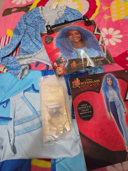 Chloe Costume with blue Wig