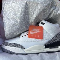 Brand New Air Jordan 3 White Cement Reimagined Size 12.5 With Original Box (Receipt Is On My Phone)